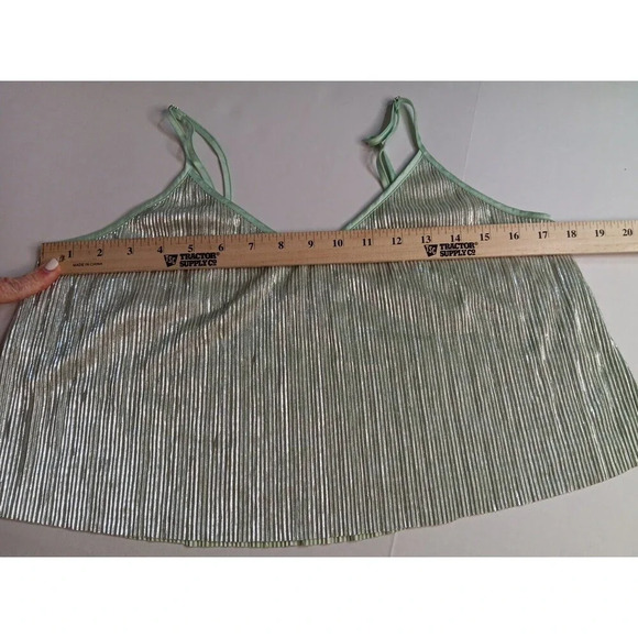 Victoria's Secret Silky Slinkie Textured Lingerie Blue Mint Green Adjustable... - Picture 4 of 8